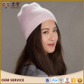 Custom made texted fold up wholesale cashmere beanie hats